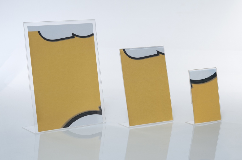 Display de acrílico de 2mm con 1 Lengua / Dimensión A4