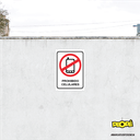 SEÑAL "PROHIBIDO USO CELULAR" / 21 X 29 CM 