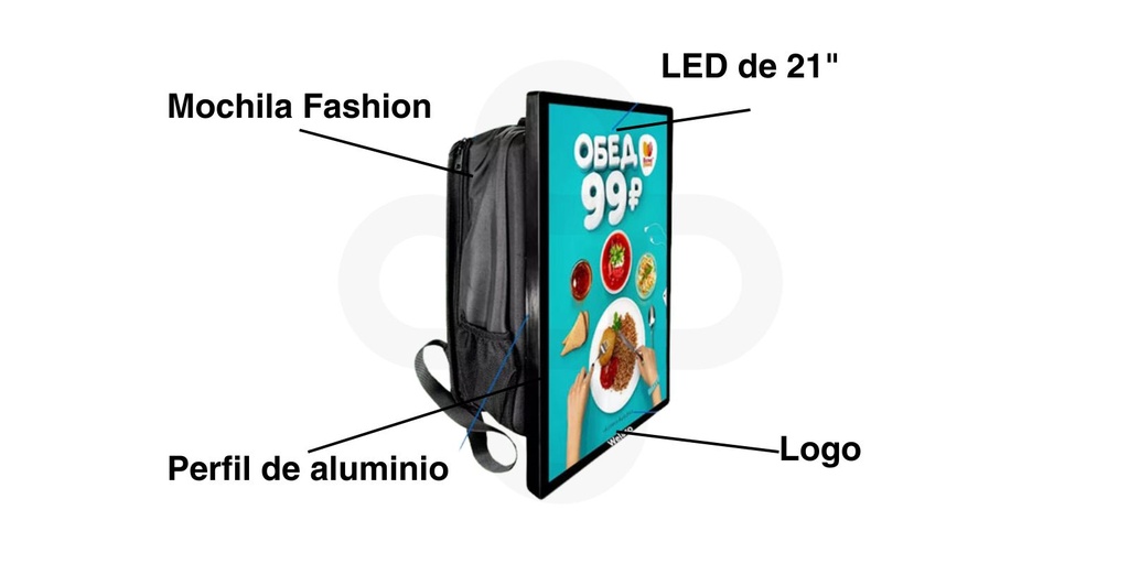 Mochila Portable LED
