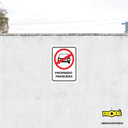 Señal "Prohibido Parquear"