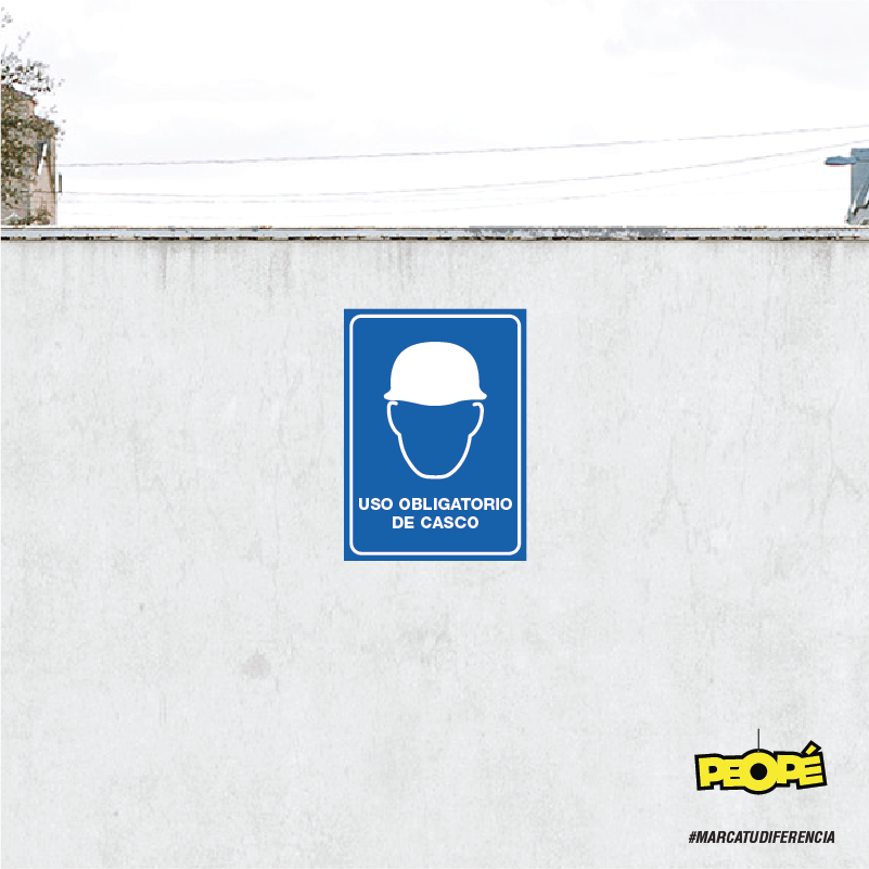 Señal "USO Obligatorio De Casco"