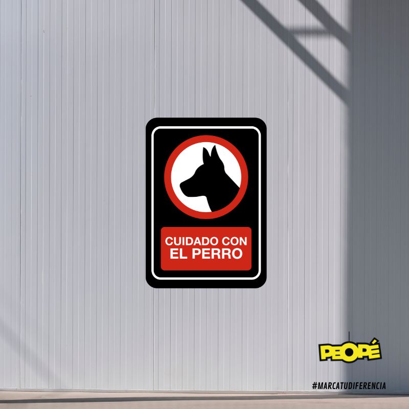 Señal "Cuidado con el Perro"