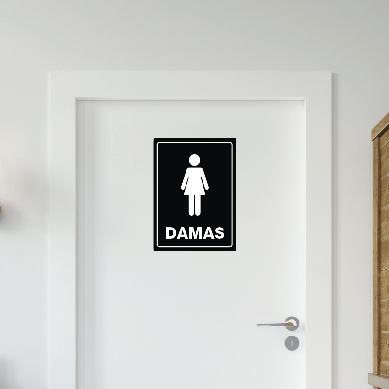 Señal "Baño Damas"