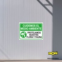 Señal " Cuidemos El Medio Ambiente "