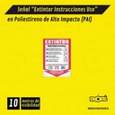 Señal Extintor Instrucciones Uso