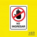Señal PROHIBIDO Ingresar