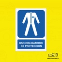 Señal Uso Obligatorio De Protección 