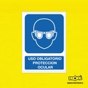 Señal Uso Obligatorio de Protección Ocular