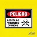 Señal  Peligro Bodegas De Productos Quimicos