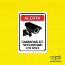 Señal Alerta Camara De Seguridad En Uso