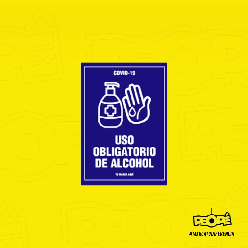 Señal  Uso Obligatorio De Alcohol 