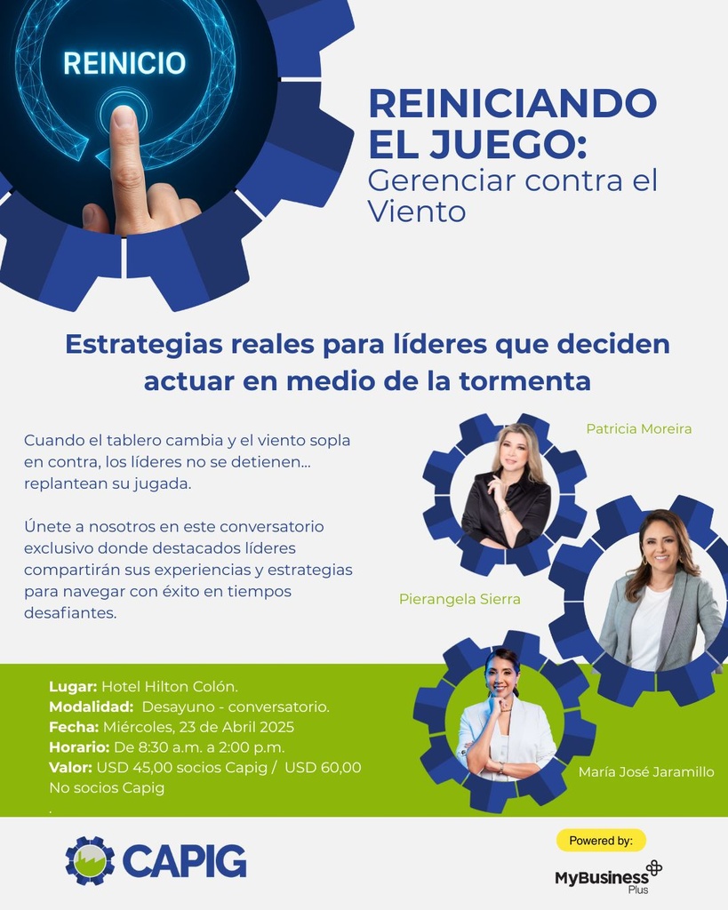 Conversatorio: Reiniciando el Juego: Gerenciar contra el viento