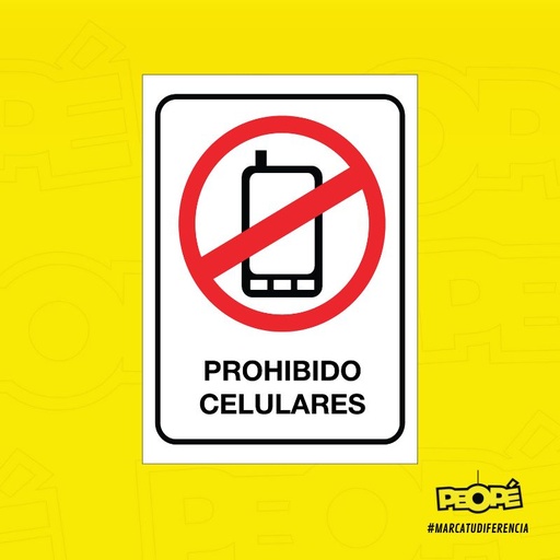 Señal PROHIBIDO Uso Celular