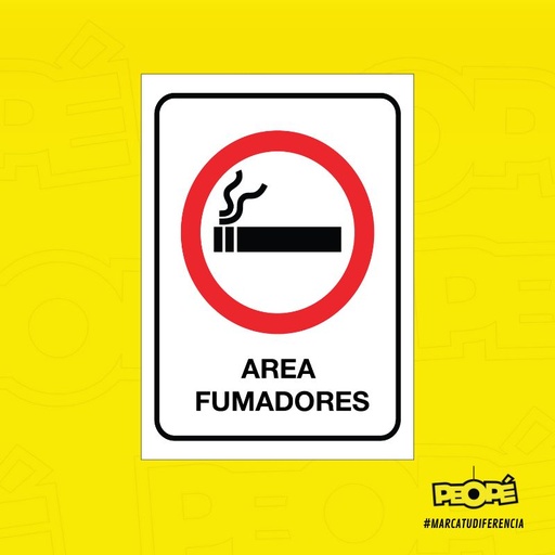 Señal Área Fumadores