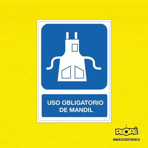 Señal Uso obligatorio de Mandil
