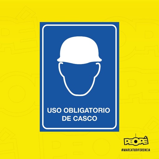 Señal Uso Obligatorio De Casco