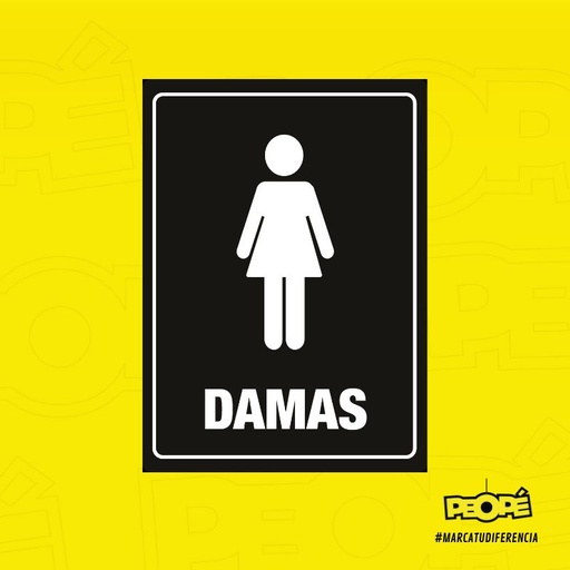 Señal Baño Damas