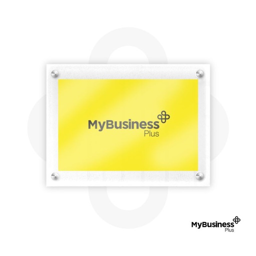 Letrero Acrílico porta comunicaciones