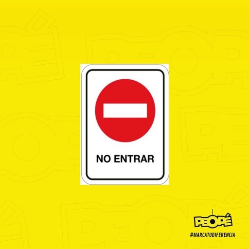 Señal No Entrar