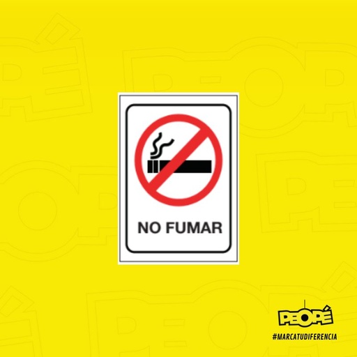 Señal Prohibido Fumar