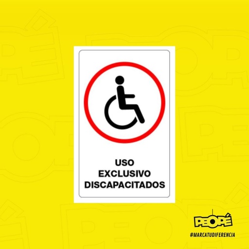 Señal Uso Discapacitados