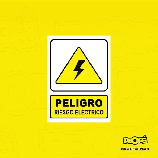 Señal Peligro Riesgo Eléctrico