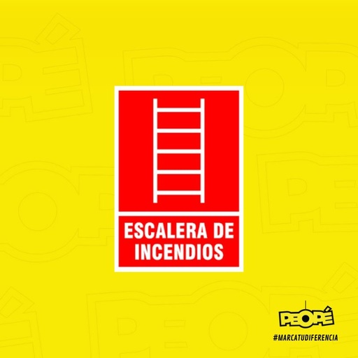 Señal Escalera De Incendios