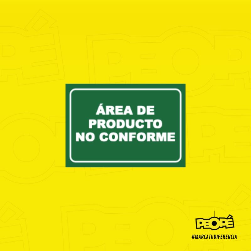 Señal Area De Producto No Conforme | MyBusinessplus