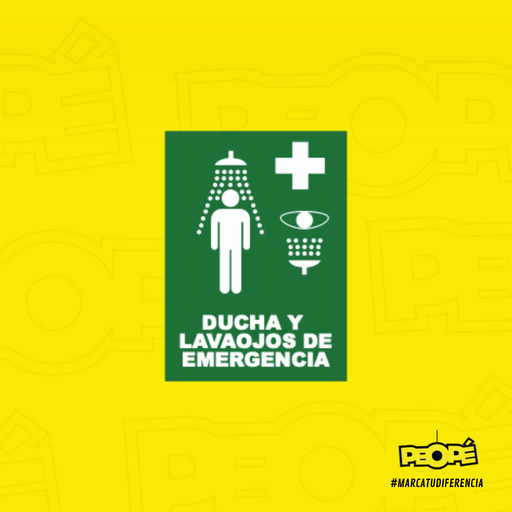 Señal Ducha Y Lavaojos De Emergencia