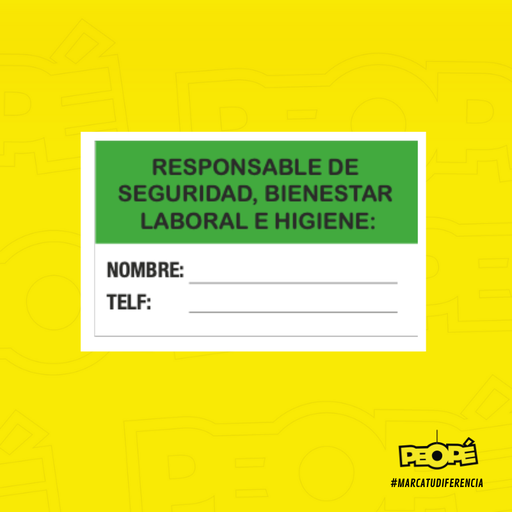 Señal  Responsable De Seguridad, Bienestar Laboral E Higiene 