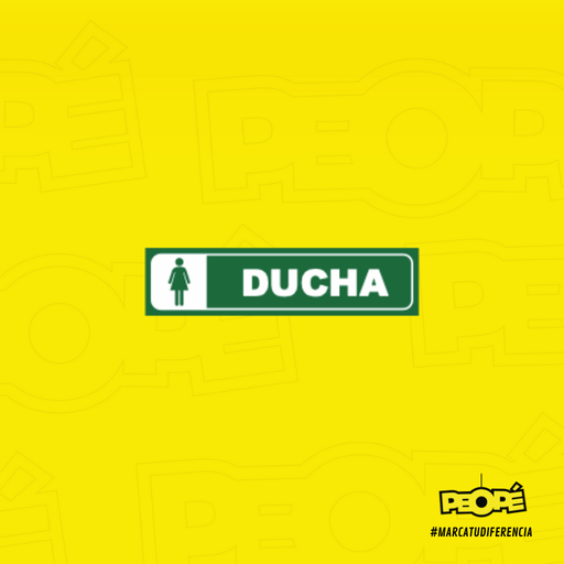 Señal  Duchas Dama 