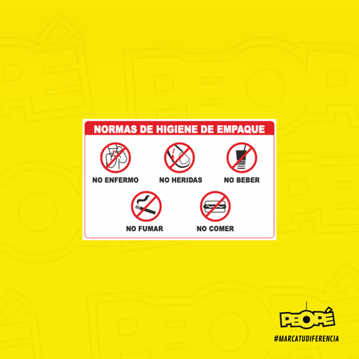 Señal Obligatorio Mantener Limpa El Area De Empaque