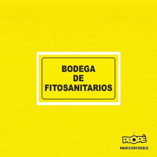 Señal Bodega Fitosanitario 