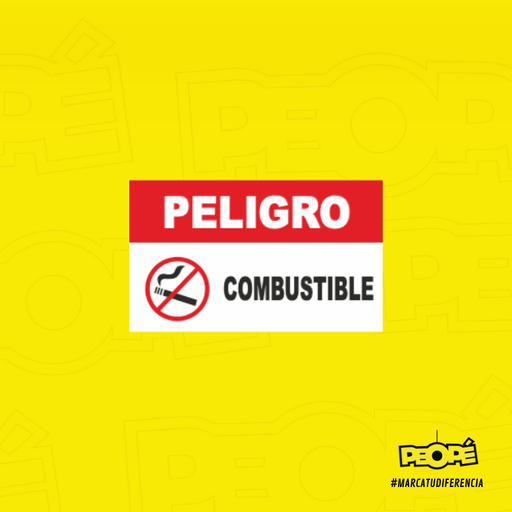 Señal Peligro Combustible