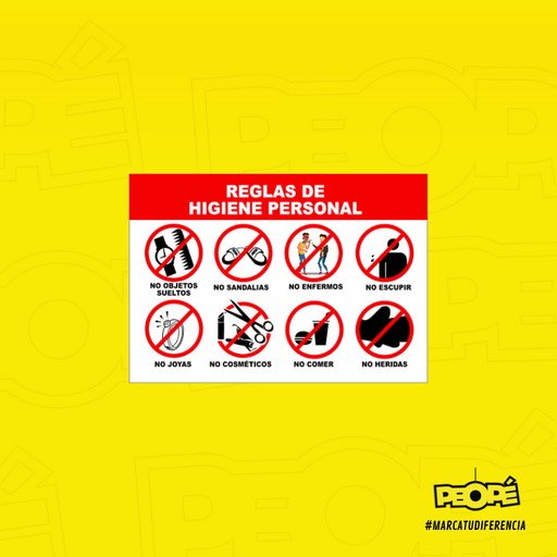 Señal  Reglas De Higiene Personal 