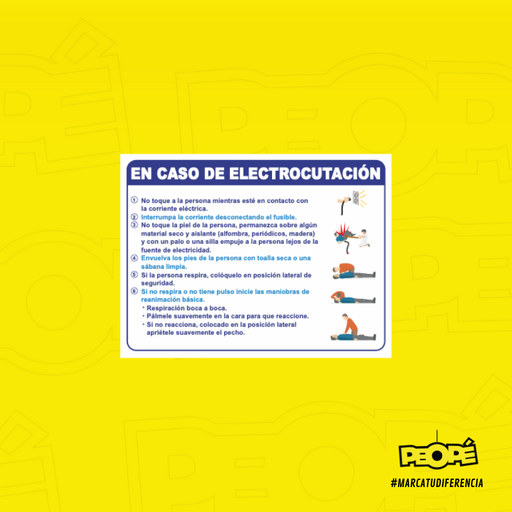 Señal  En Caso De Electrocucion