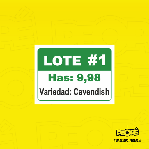 Señal  Identificación De Lotes 