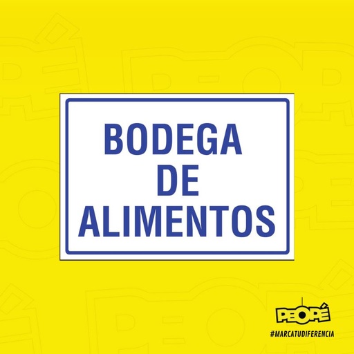 Señal  Bodega De Alimentos
