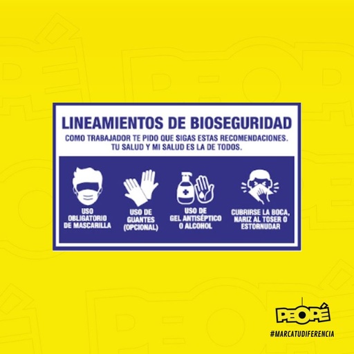 Señal Lineamientos De Bioseguridad