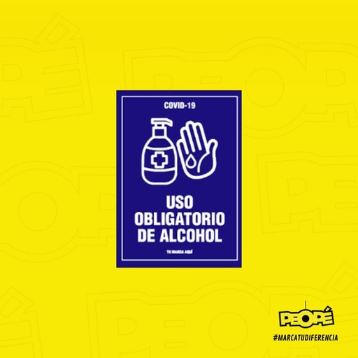 Señal  Uso Obligatorio De Alcohol 