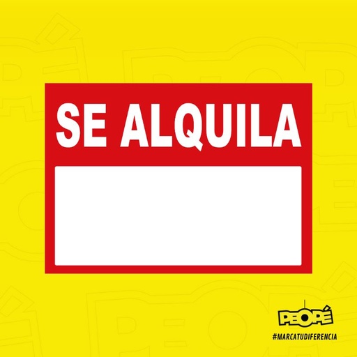 Se Alquila / Flexible / 70 X 50 Cm