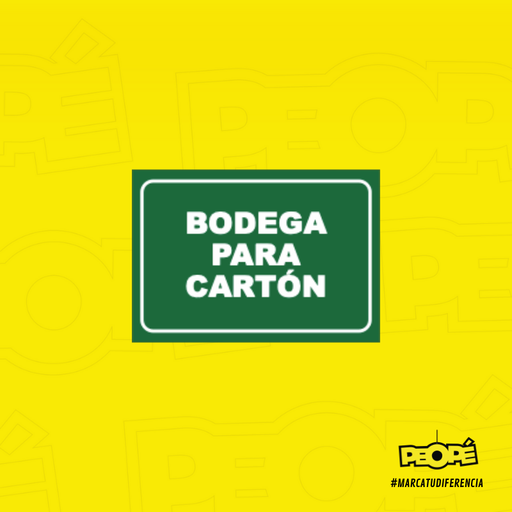 Señal Bodega Para Cartón