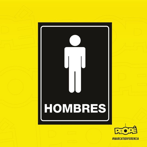 Señal Baño Hombre