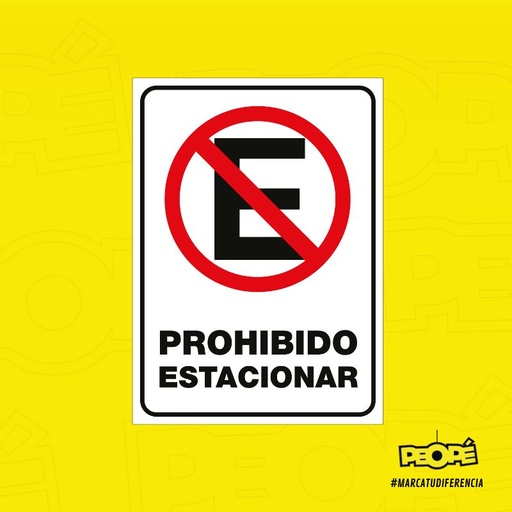 Señal De Prohibido Estacionar