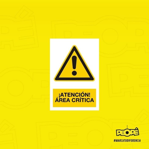 Señal Atención área crítica